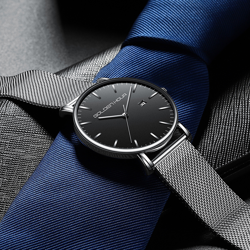 GOLDENHOUR Young Stylish Men's Quartz Watch Luxury Brand Sport Business Men Clock Waterproof Man Wrist Watches Relogio Masculino, Black
GOLDENHOUR Young Stylish Men's Quartz Watch Luxury Brand Sport Business Men Clock Waterproof Man Wrist Watches Relogio Masculino, Black