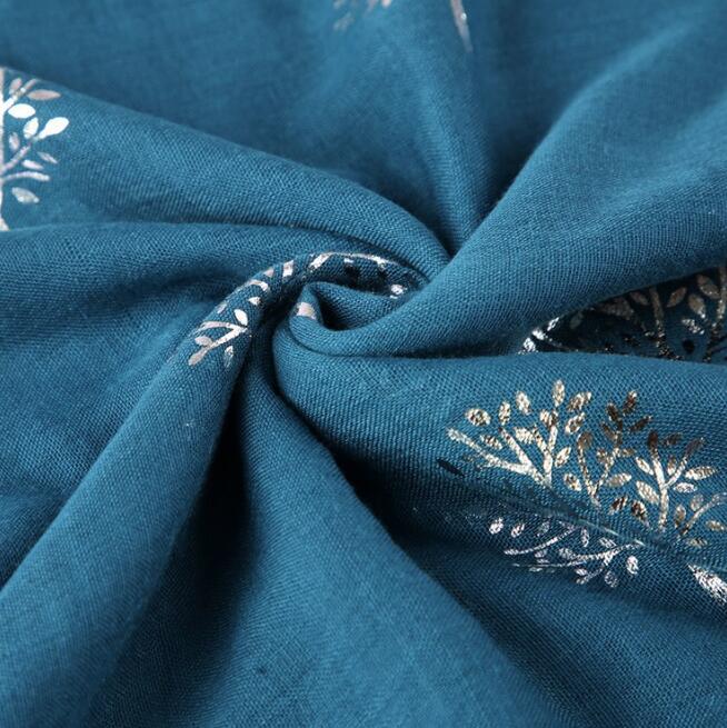 Spring and summer camphor tree hot silver printing scarf ladies sun shawl scarf WY268