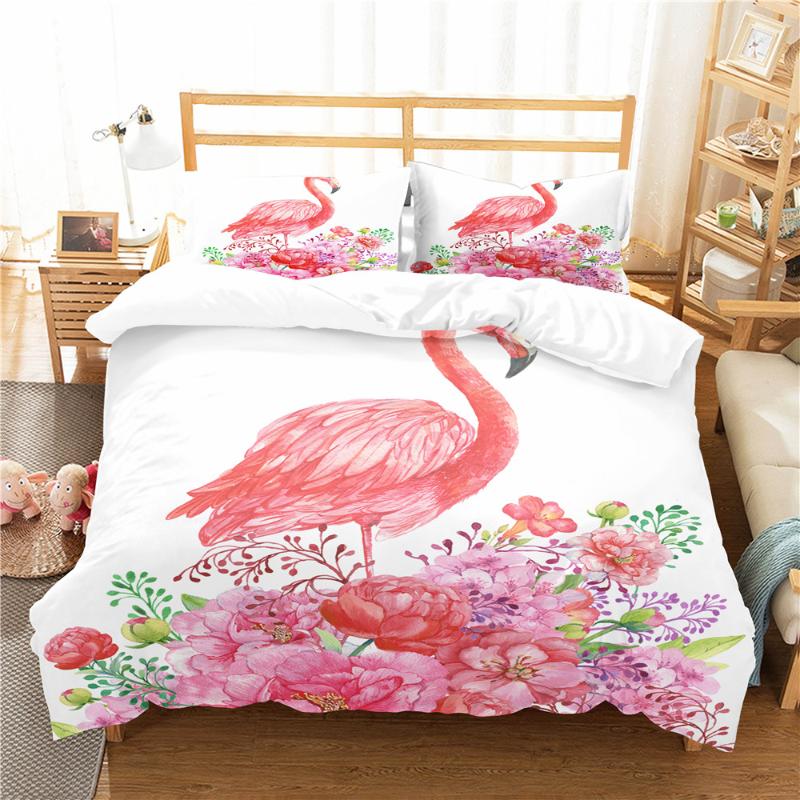 Bed Coverlet 3D Pink Flamingo Printed Home Textile with Pillowcases Bedroom Clothes Bedding Linen for Kids King Double Size
Bed Coverlet 3D Pink Flamingo Printed Home Textile with Pillowcases Bedroom Clothes Bedding Linen for Kids King Double Size