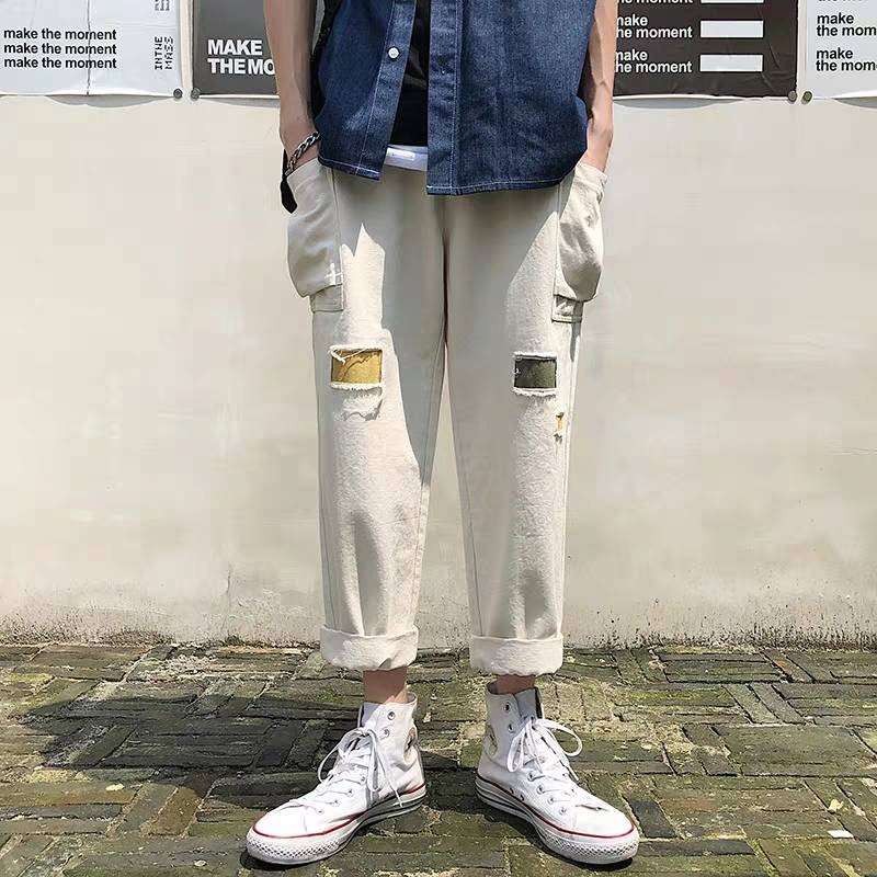 Japanese Streetwear Patchwork Joggers Pants 2019 Mens Hip Hop Color Block Cargo Pants Male Kahaki Fashions Sweaptpants Males
Japanese Streetwear Patchwork Joggers Pants 2019 Mens Hip Hop Color Block Cargo Pants Male Kahaki Fashions Sweaptpants Males