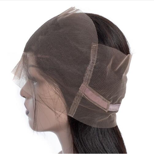 360 Lace Frontal Pre Plucked With Baby Straight Peruvian Remy Human Hair Closures For Black Women