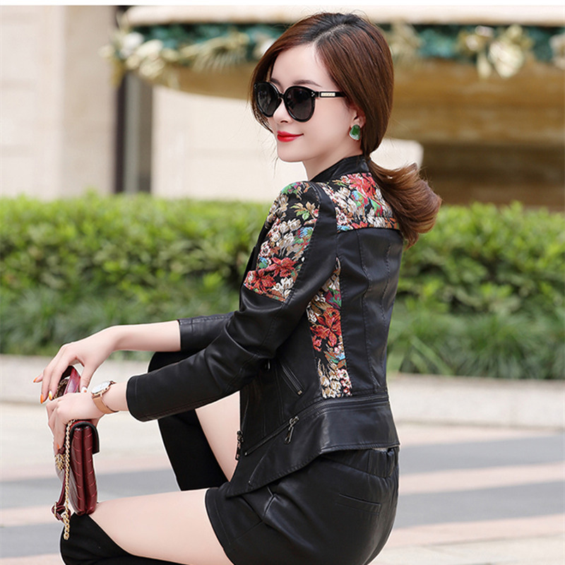 short quality High leather leather women's 2020 spring and autumn new sheepskin jacket, Black
short quality High leather leather women's 2020 spring and autumn new sheepskin jacket, Black