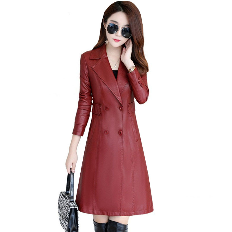 Plus size sheep leather jacket female 2019 autumn and winter new medium long section slim women's leather windbreaker jacket 399, Black
Plus size sheep leather jacket female 2019 autumn and winter new medium long section slim women's leather windbreaker jacket 399, Black