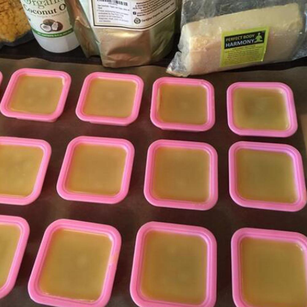 100% hand made design Silicone soap mold 3D Square Shape DIY Cake Muffin Mold Cupcake Pan Reusable Non-stick silicone mould