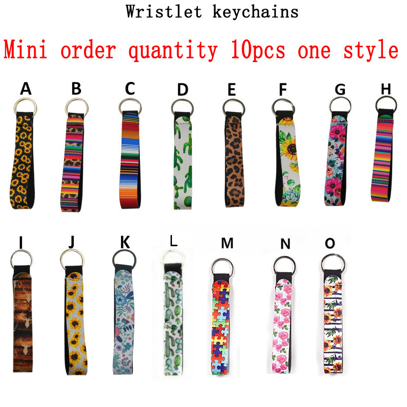 Neoprene Wristlet Keychain Colourful Printed Wrist Key Belt Sunflower Strip Leopard Lanyard Key Ring Keychains NEW
Neoprene Wristlet Keychain Colourful Printed Wrist Key Belt Sunflower Strip Leopard Lanyard Key Ring Keychains NEW