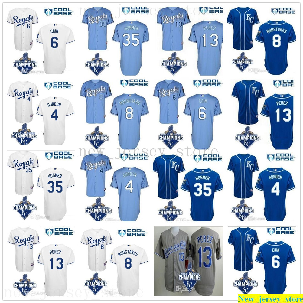 2015 World Patch Baseball Jersey Stitched 35 Eric Hosmer 6 Lorenzo Cain 13 Salvador Perez Jersey Mens Women Youth Kids
2015 World Patch Baseball Jersey Stitched 35 Eric Hosmer 6 Lorenzo Cain 13 Salvador Perez Jersey Mens Women Youth Kids