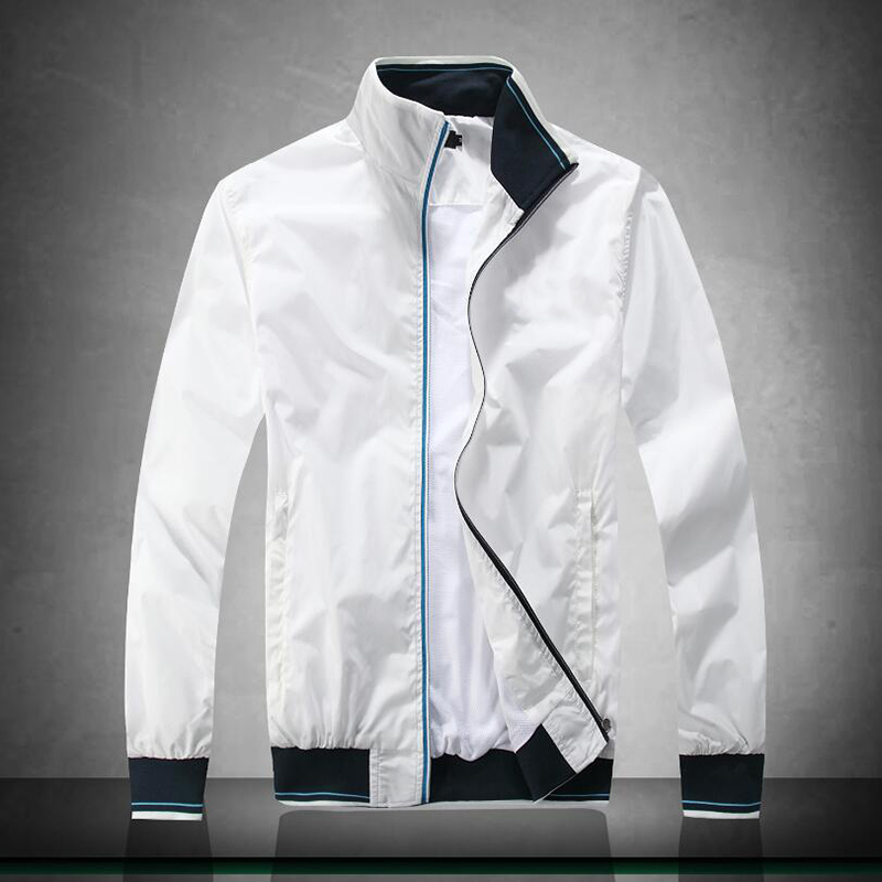 Brand Designer Men's Jackets Autumn Long Sleeve Thin Windbreaker Men Zipper Jacket Brand Men Clothes Size -2XL, White
Brand Designer Men's Jackets Autumn Long Sleeve Thin Windbreaker Men Zipper Jacket Brand Men Clothes Size -2XL, White