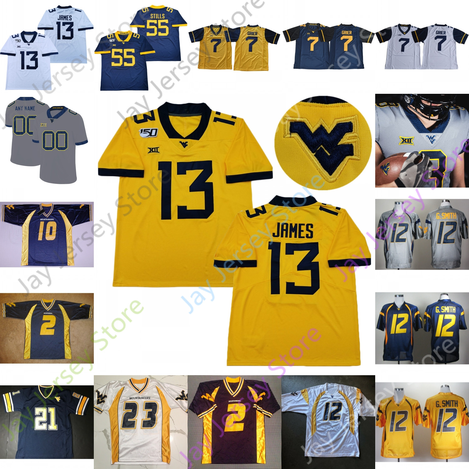 Custom 2022 West Virginia Mountaineers WVU Football Jersey NCAA College David Long Stewart Smith Buie Joseph Bailey Austin Irvin White Jones, Navy iv
Custom 2022 West Virginia Mountaineers WVU Football Jersey NCAA College David Long Stewart Smith Buie Joseph Bailey Austin Irvin White Jones, Navy iv