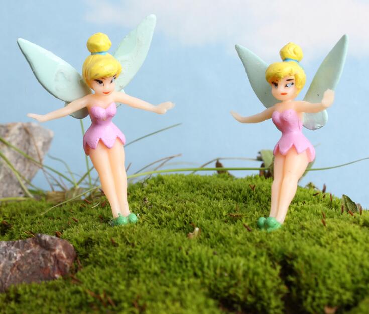 Cartoon Fairy Figurines Fairy Garden Miniatures Gnomes Pixie Dust Princess Miniature Fairy Figurine Mini Garden Resin C