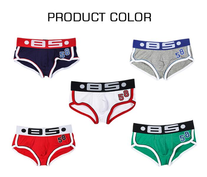 Men's Underpants cotton underwear U convex design 58 men's underwear boyshort 3piece/lot, Gray
Men's Underpants cotton underwear U convex design 58 men's underwear boyshort 3piece/lot, Gray