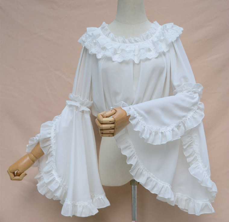 Gorgeous New Long Flare Sleeve Chiffon Top Plus Size Chiffon Blouse for Women, Beige
Gorgeous New Long Flare Sleeve Chiffon Top Plus Size Chiffon Blouse for Women, Beige