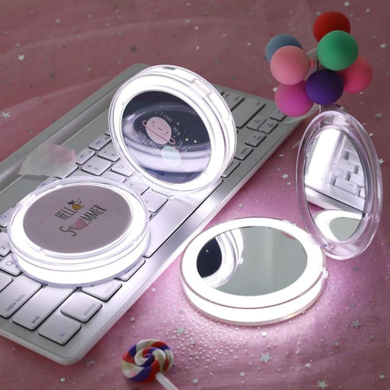 LED Mini Makeup Mirror Hand Held Fold Small Portable Micro USB Connect Cable Chargeableable Cosmetic Mirror LED Light UpPortable
LED Mini Makeup Mirror Hand Held Fold Small Portable Micro USB Connect Cable Chargeableable Cosmetic Mirror LED Light UpPortable