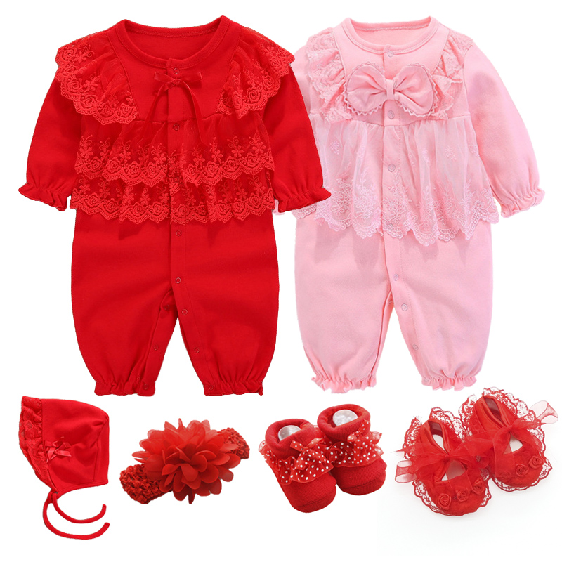 Newborn Baby Girl Clothes Lace Jumpsuits & Hats Clothing Sets Princess Girls Fall Spring Pink Romper Baby Girl Socks 3 6 9 Month, Mode 1.1 pink
Newborn Baby Girl Clothes Lace Jumpsuits & Hats Clothing Sets Princess Girls Fall Spring Pink Romper Baby Girl Socks 3 6 9 Month, Mode 1.1 pink