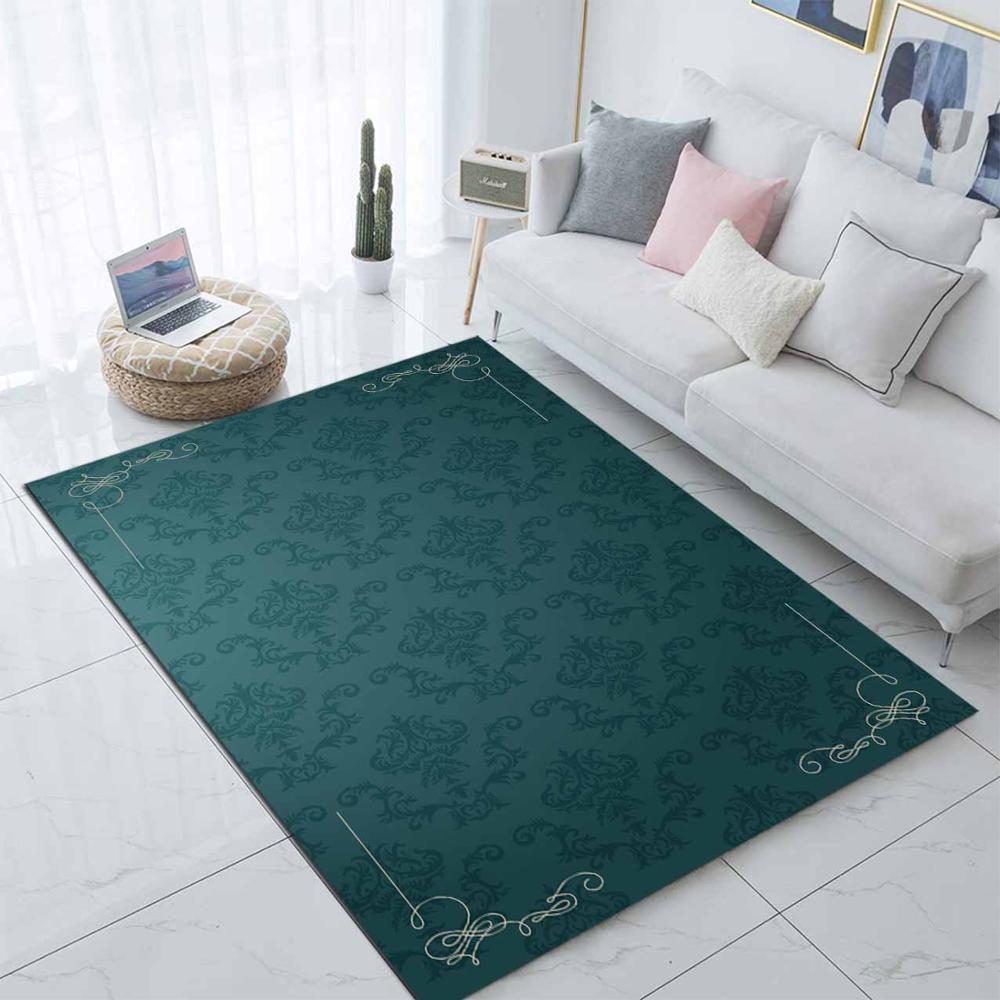 Else Green Black Ethnic Damask 3d Print Non Slip Microfiber Living Room Modern Carpet Washable Area Rug Mat, As pic
Else Green Black Ethnic Damask 3d Print Non Slip Microfiber Living Room Modern Carpet Washable Area Rug Mat, As pic