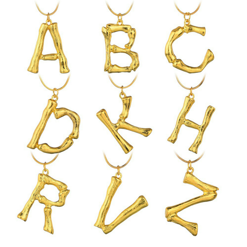 26 English Letters Pendant Necklaces Gold Plated Hyperbole Uppercase English Alphabet Necklace Fashion Jewelry
26 English Letters Pendant Necklaces Gold Plated Hyperbole Uppercase English Alphabet Necklace Fashion Jewelry