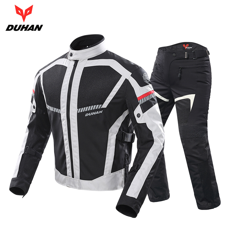 DUHAN Motorcycle Jacket & Pants suit Summer Moto Jacket Men Motobike Protective Gear Breathable Mesh Reflective clothing,D-213 от DHgate WW