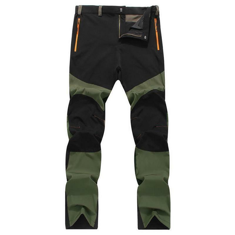 Mens Fashion Trousers Tactical Waterproof Cargo Hiking Skiing Climbing Combat Long Pants