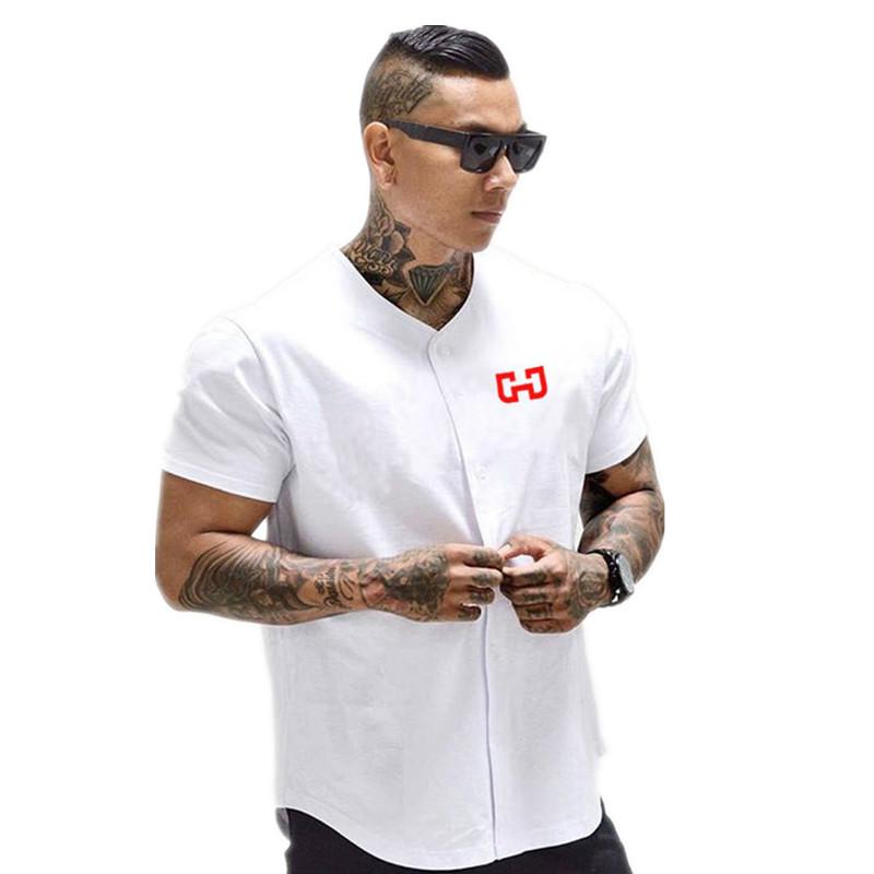 Men 'S Baseball Jersey New Cropped Tee Men T-Shirts Short Sleeve Tshirt Sportswear Male Trend Size M-3XL, White;black
Men 'S Baseball Jersey New Cropped Tee Men T-Shirts Short Sleeve Tshirt Sportswear Male Trend Size M-3XL, White;black