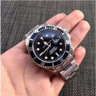New Mens watch Luxury Top Quality Master Full Stainless Steel Automatic Mechanical Gent's Wrist Watch Gold Silver Black 40MM watch Wholesale