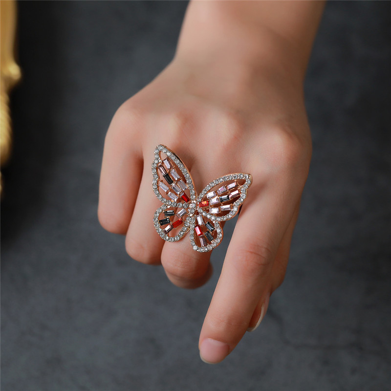10pcs/Lot 2020 New Zircon Animal Rings Hollow Out Butterfly Open Finger Ring For Female Diamond Adjustable Hand Ornament Jewelry Wholesale, Golden;silver
10pcs/Lot 2020 New Zircon Animal Rings Hollow Out Butterfly Open Finger Ring For Female Diamond Adjustable Hand Ornament Jewelry Wholesale, Golden;silver