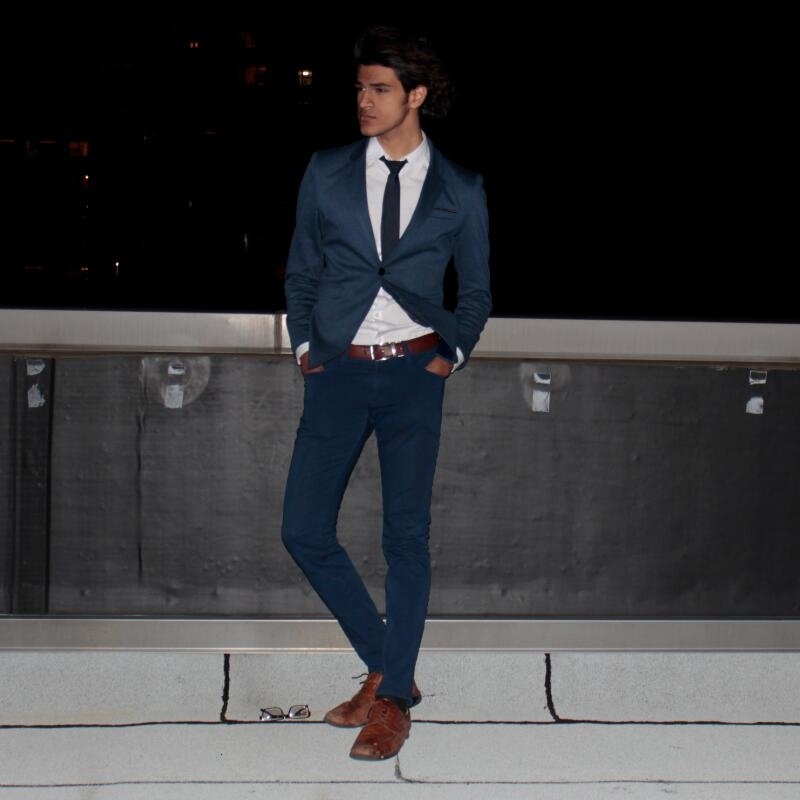 New Slim Fit Casual jacket Cotton Men Blazer Jacket Single Button Gray Mens Suit Jacket 2018 Autumn Patchwork Coat Male Suite CJ191210