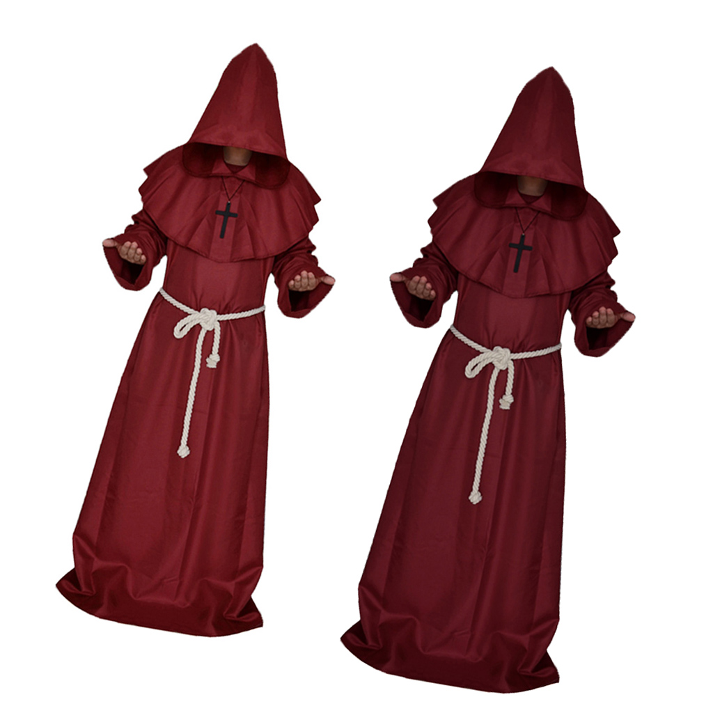 2pcs priest costume fancy dress halloween party robe clerical vicar preacher m, Black
2pcs priest costume fancy dress halloween party robe clerical vicar preacher m, Black