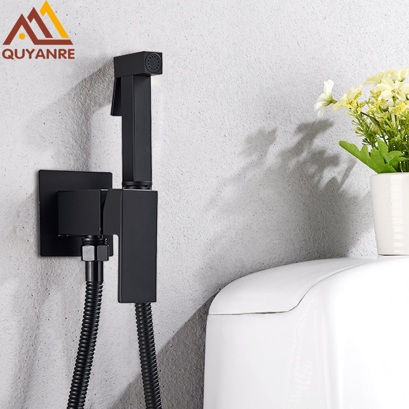 Matte Black Bidet Shower Faucet Solid Brass Bidet Faucet Muslim Ducha Higienica Hot Cold Water Mixer Tap Toilet Faucets
Matte Black Bidet Shower Faucet Solid Brass Bidet Faucet Muslim Ducha Higienica Hot Cold Water Mixer Tap Toilet Faucets
