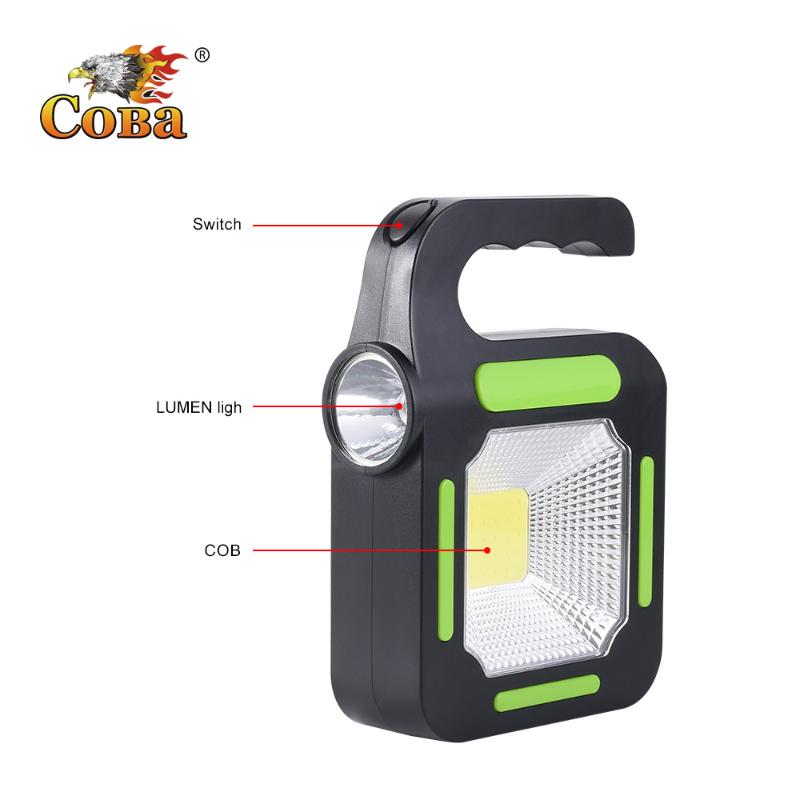COBA portable led worklight cob solar light outdoor work lamp usb charge built-in battery waterproof 2 modes power bank
COBA portable led worklight cob solar light outdoor work lamp usb charge built-in battery waterproof 2 modes power bank