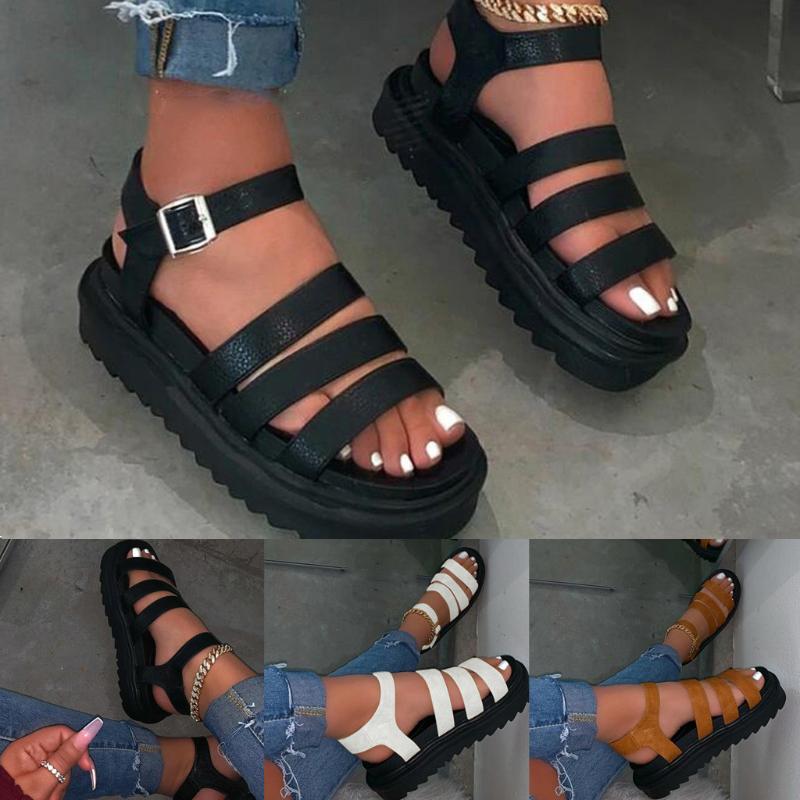 CHAMSGEND Metal Buckle Ladies Travel Summer New Women 2020 Three-layer Leather Thick Bottom Non-slip Sandals Outdoor Beach Slipp, Brown
CHAMSGEND Metal Buckle Ladies Travel Summer New Women 2020 Three-layer Leather Thick Bottom Non-slip Sandals Outdoor Beach Slipp, Brown