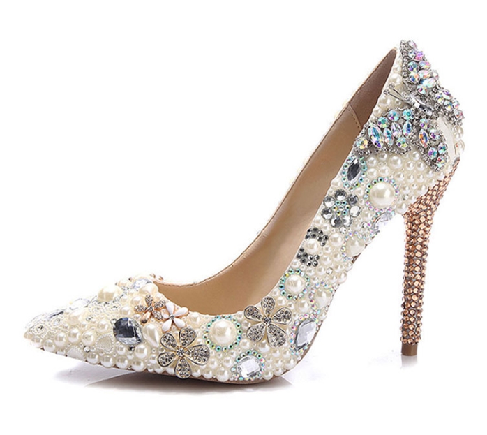 Hot Sale-ty pearl genuine leather bride shoes Bridesmaid rich Wedding Dress shoes pointed toe luxury high heel women pumps, Ivory
Hot Sale-ty pearl genuine leather bride shoes Bridesmaid rich Wedding Dress shoes pointed toe luxury high heel women pumps, Ivory