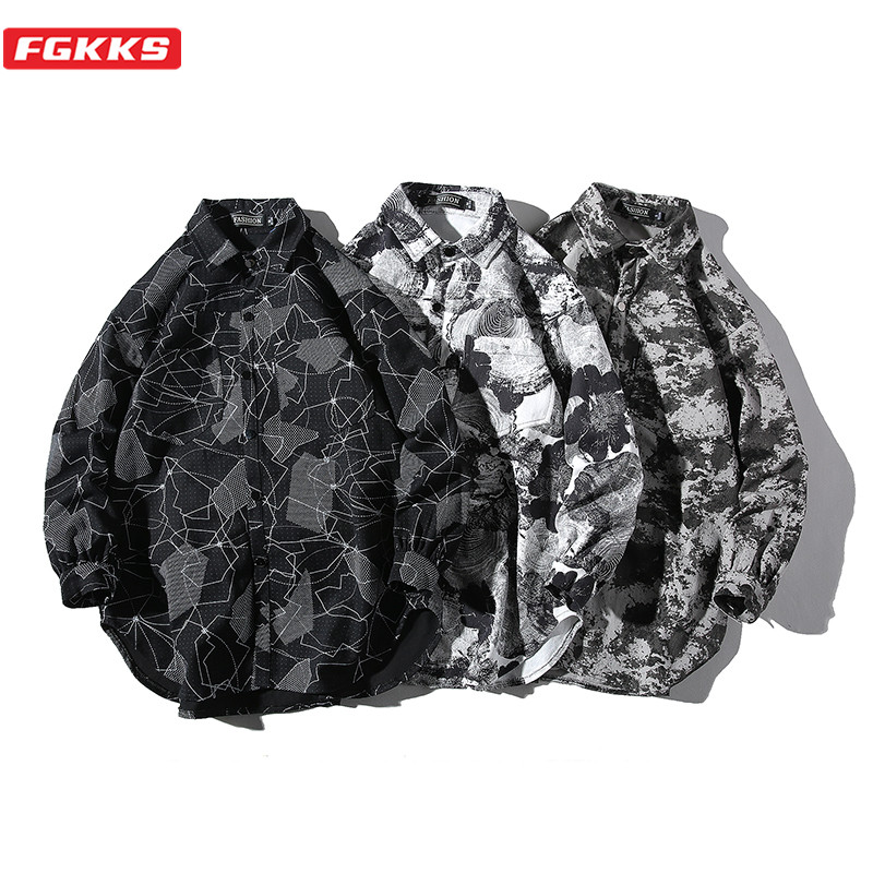 FGKKS Spring New Men Casual Shirt Harajuku Style Men' Turn-Down Collar Print Shirt Trend Wild Long Sleeve Shirts Male, Beige
FGKKS Spring New Men Casual Shirt Harajuku Style Men' Turn-Down Collar Print Shirt Trend Wild Long Sleeve Shirts Male, Beige
