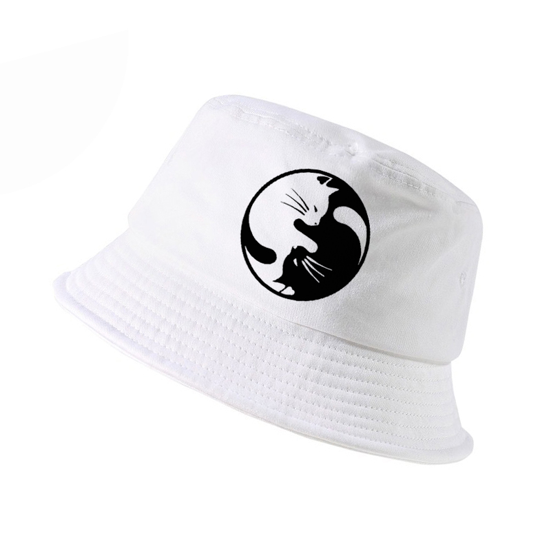 Summer Fashion Brand Women Printing Yin Yang Cat bucket hat Funny Cartoon Animal fisherman hats harajuku panama fishing cap, White
Summer Fashion Brand Women Printing Yin Yang Cat bucket hat Funny Cartoon Animal fisherman hats harajuku panama fishing cap, White