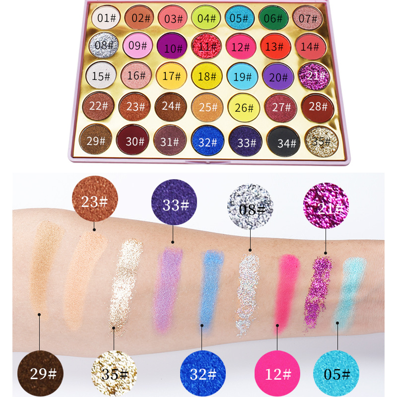 2020 NEW Cosmetics Glitter Eyeshadow Palette 35 Colors Long lasting Waterproof Matte Shimmer Eye Shadow Palette Free Shipping, Mutil
2020 NEW Cosmetics Glitter Eyeshadow Palette 35 Colors Long lasting Waterproof Matte Shimmer Eye Shadow Palette Free Shipping, Mutil