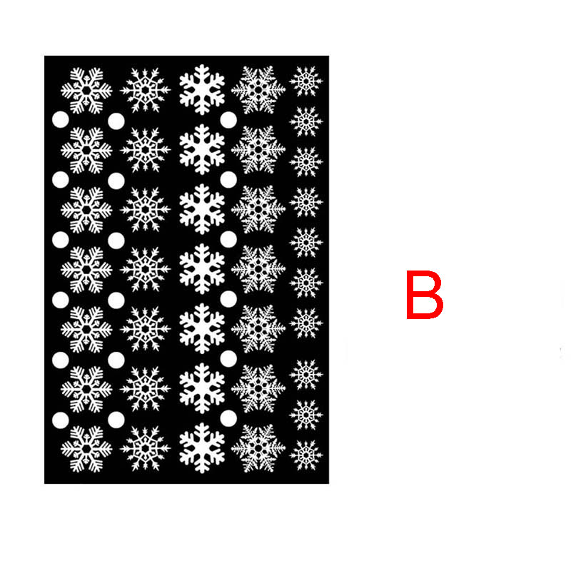 Window Glass Sticker Christmas Xmas Wall Stickers Snowflake Snow Decal New Year Merry Christmas Car Home Bedroom Party Wedding Decoration