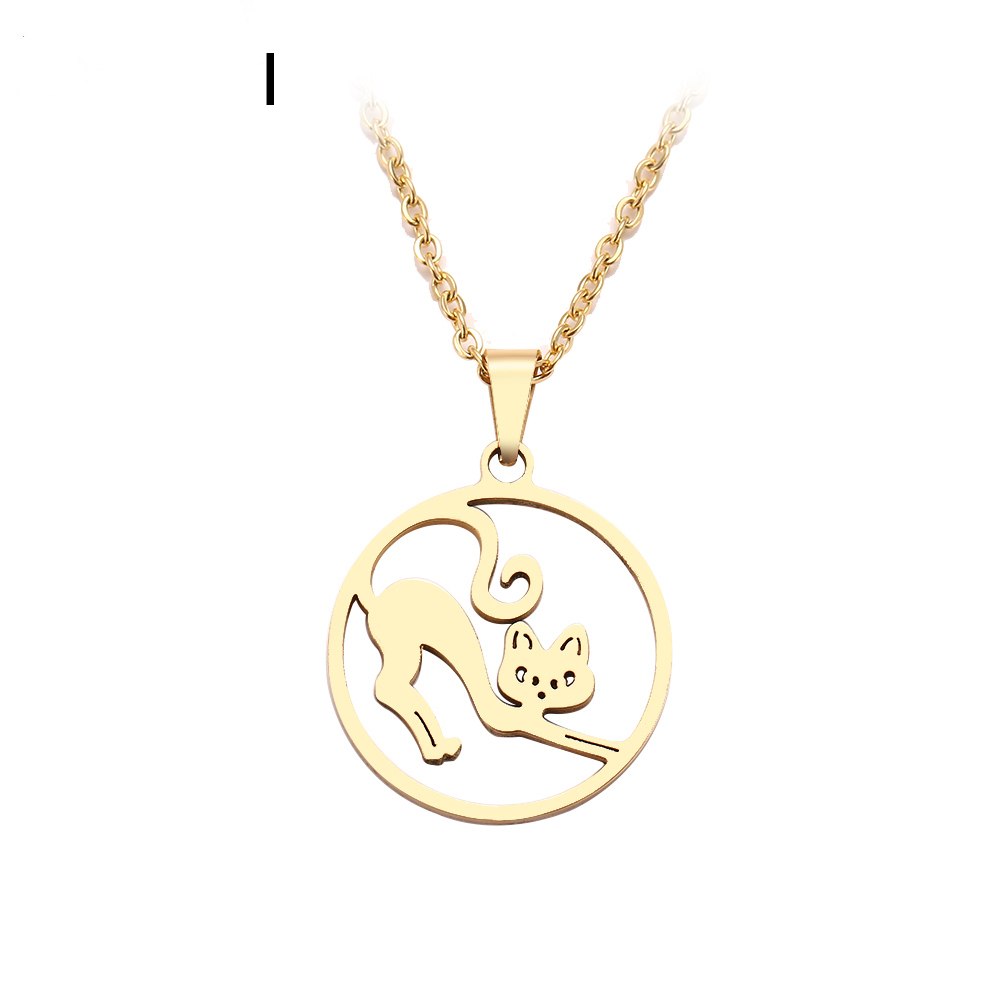 Jewelry Genuine Stainless Steel Necklace For Women Jumping Cat Choker Pendant Necklace Gift Engagement Jewelry Female's Wedding Gift
Jewelry Genuine Stainless Steel Necklace For Women Jumping Cat Choker Pendant Necklace Gift Engagement Jewelry Female's Wedding Gift