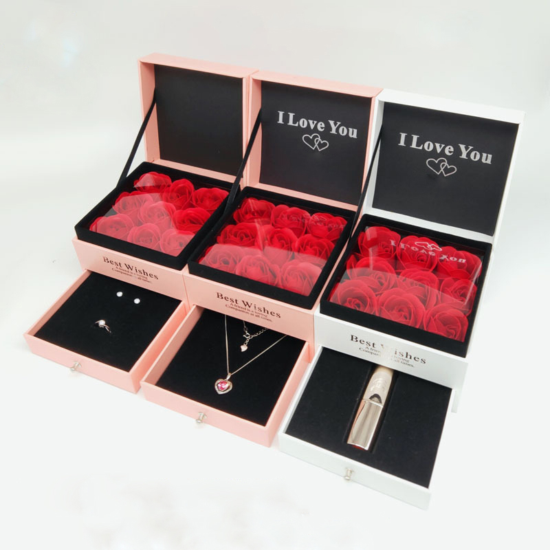 Valentine's Day Everlasting Flower Storage Box Women Jewelry Earrings Gifts Box with Storage Bag Contenitore eterno per
Valentine's Day Everlasting Flower Storage Box Women Jewelry Earrings Gifts Box with Storage Bag Contenitore eterno per
