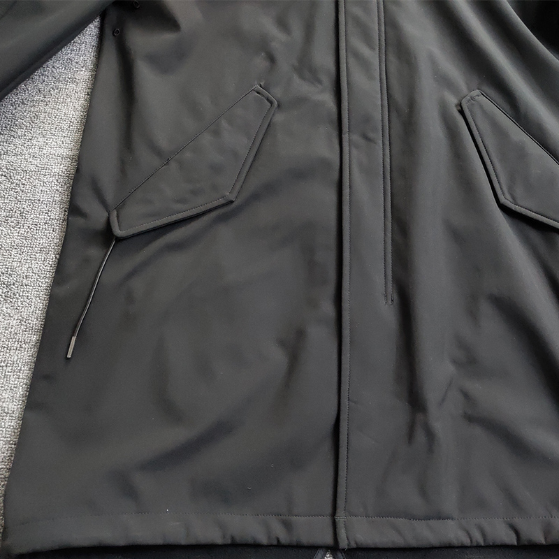 2021FW Fleece Men's Trench Coats jackets konng gonng jacket fashion brand casual coat Medium length Plush thickened windbreaker