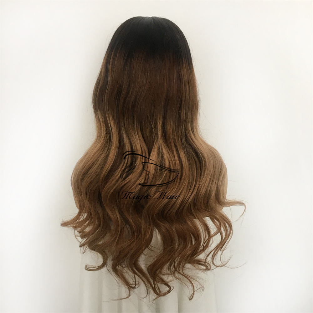 360 full lace human hair wigs Pre Plucked Brazilian Remy Hair ombre color T 1B/4 /30b natural wave human hair Wigs