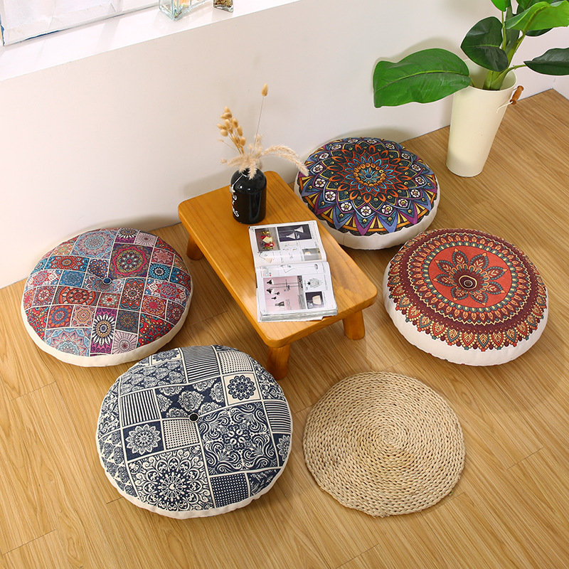 Japan Floral Cushion Seat Coccyx Orthopedic Pad Round Hassock Ethnic Futon Pouf Thickened Floor Mat Chair Back Cushions 50/60cm
Japan Floral Cushion Seat Coccyx Orthopedic Pad Round Hassock Ethnic Futon Pouf Thickened Floor Mat Chair Back Cushions 50/60cm