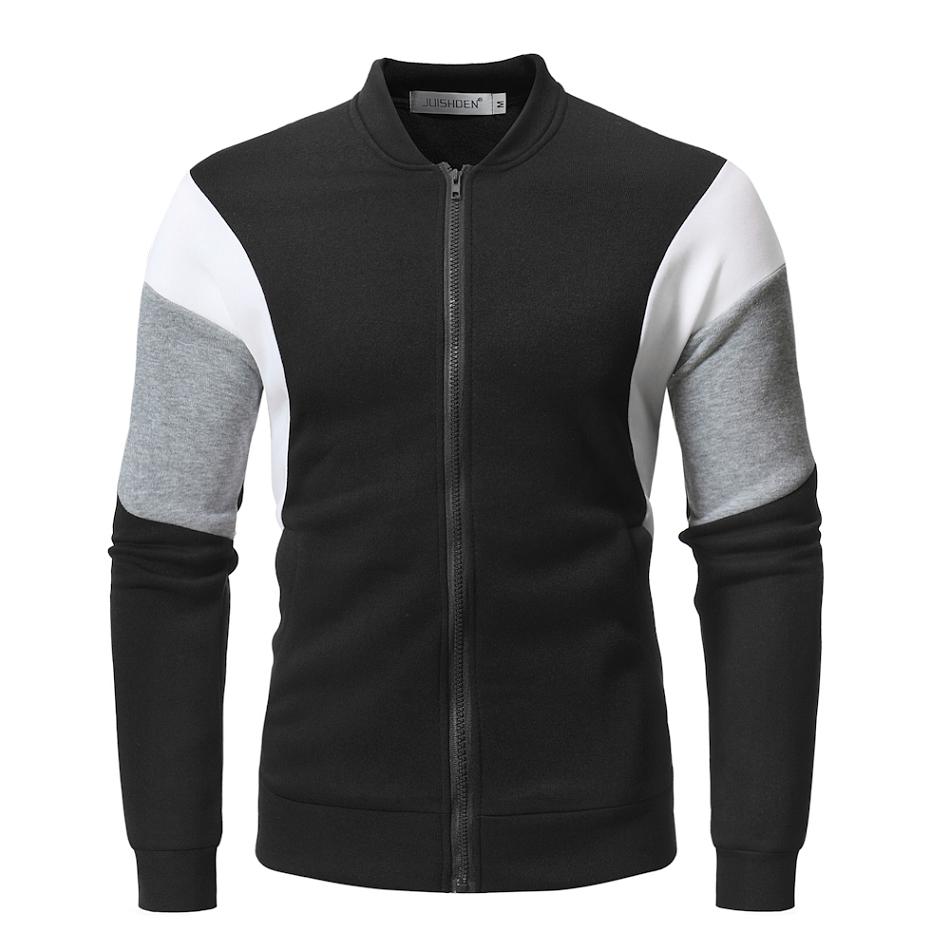 New 2019 Men Hoodies Men's sweatshirt Black V-Neck Collar Zipper Streetwear hoodie Top Blouse Tracksuits Cardigan M77