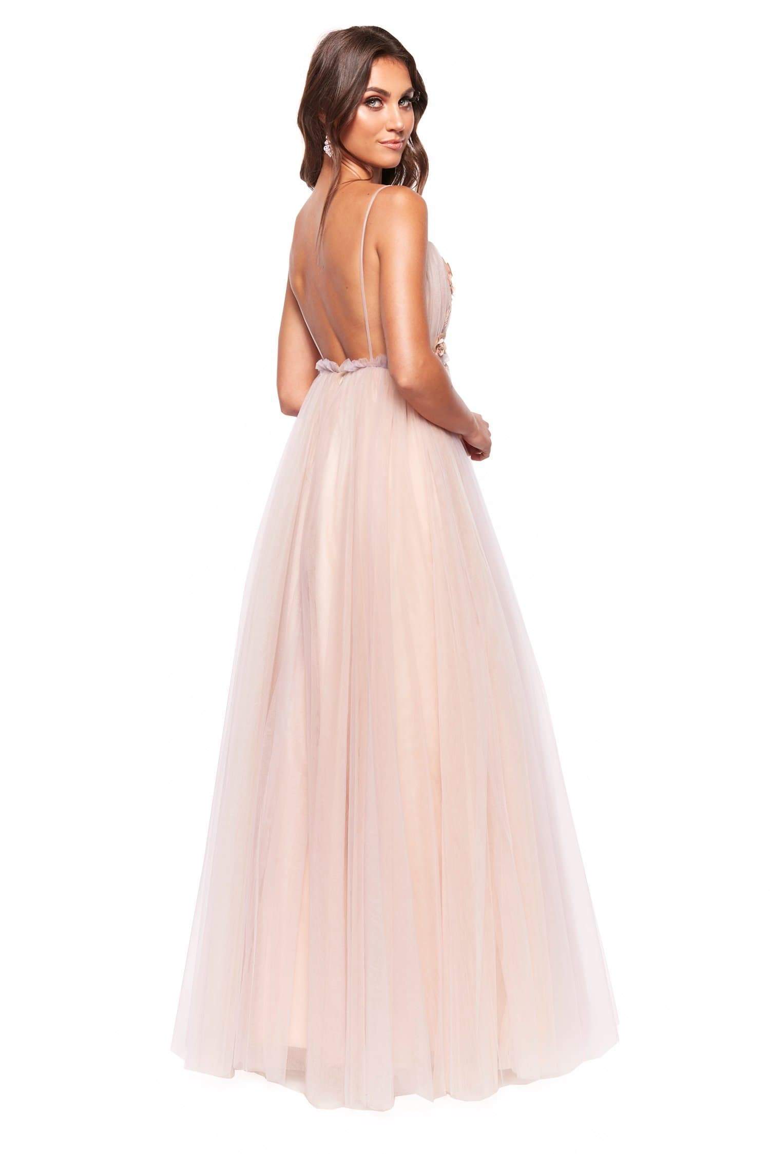 Newest A Line Prom Dresse Spaghetti Sleeveless Tulle Lace Hand Made Flower Party Dress Floor Length robes de soirée