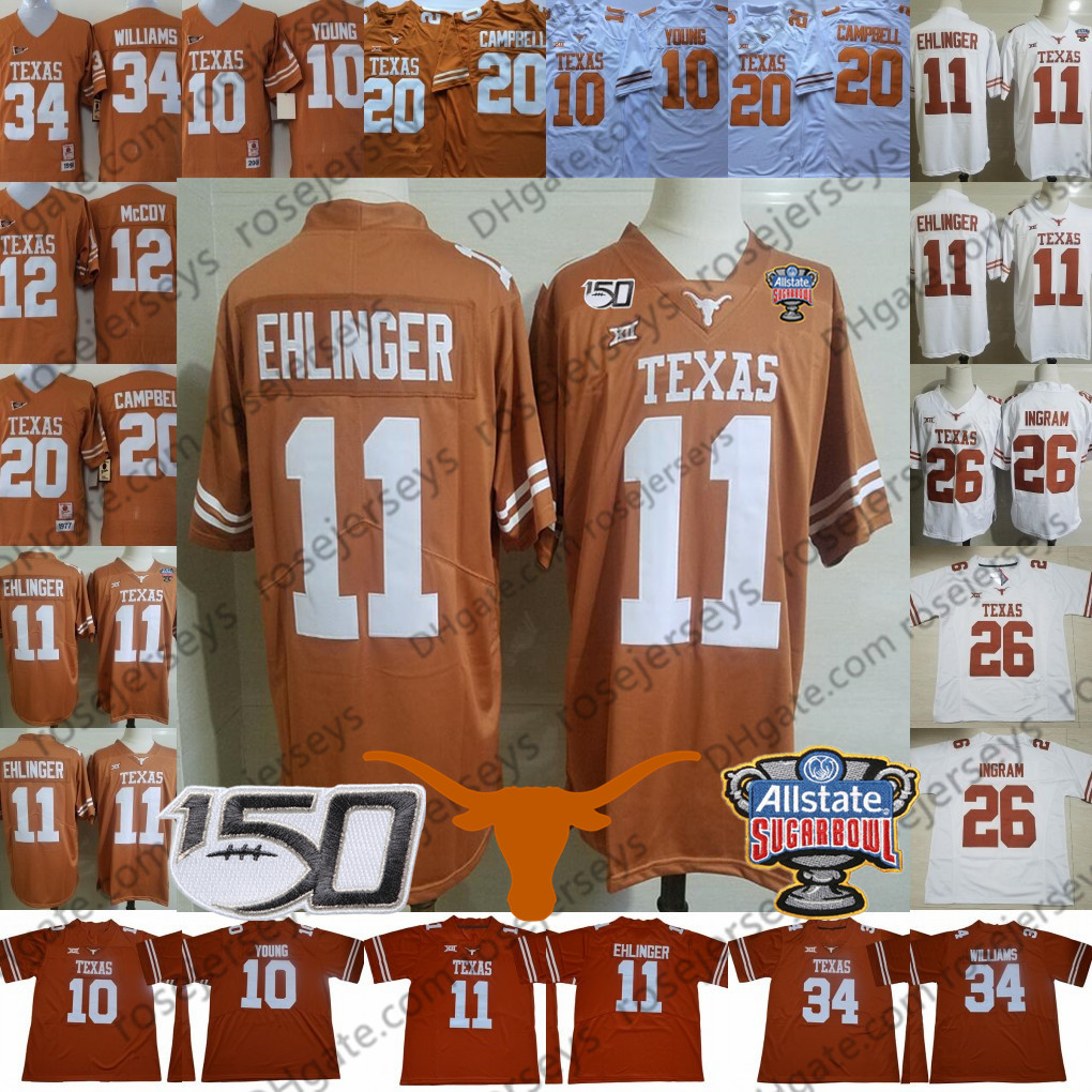 2019 Texas Longhorns #11 Sam Ehlinger 26 Keaontay Ingram Vince Young Earl Campbell Ricky Williams NCAA 150TH Sugar Bowl Orange White Jersey, 10 vince young orange
2019 Texas Longhorns #11 Sam Ehlinger 26 Keaontay Ingram Vince Young Earl Campbell Ricky Williams NCAA 150TH Sugar Bowl Orange White Jersey, 10 vince young orange