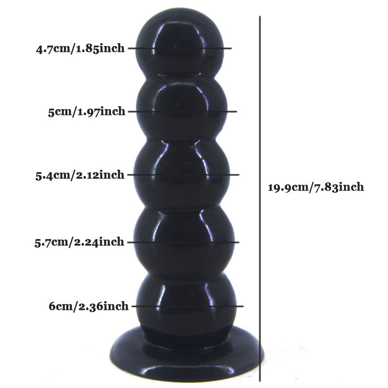 Huge Dildo Thicken 2.36inch Boxed Anal Beads Dilator Strong Big Sucker G Spot Stimulation Super Long Anal Plug Buttplug Sex Shop Y200422