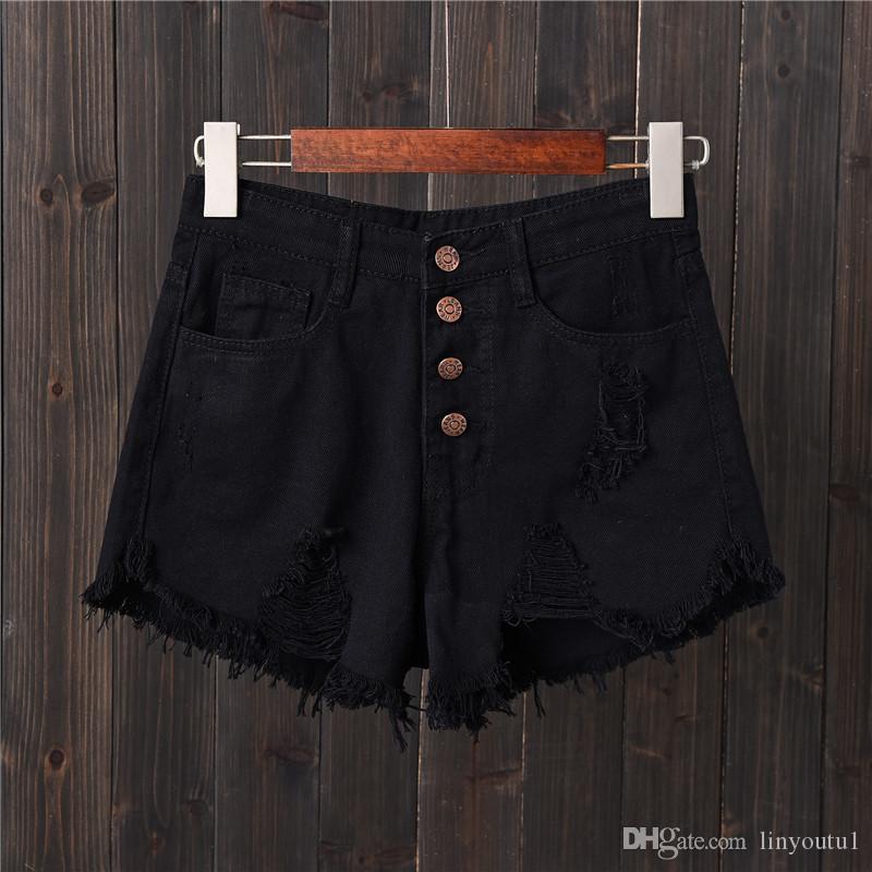2020 women jeans hot sale denim women shorts high waists fur-lined leg-openings Plus size sexy short Jeans