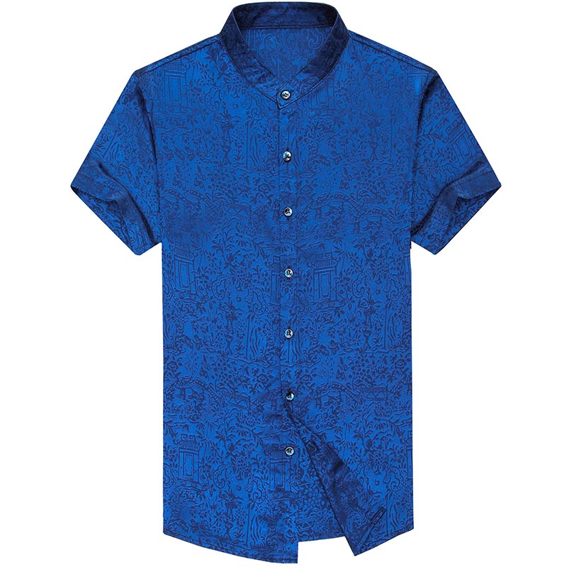 2019 brand casual summer bright short sleeve slim fit men shirt streetwear social dress shirts mens fashions jersey 50575, Black
2019 brand casual summer bright short sleeve slim fit men shirt streetwear social dress shirts mens fashions jersey 50575, Black