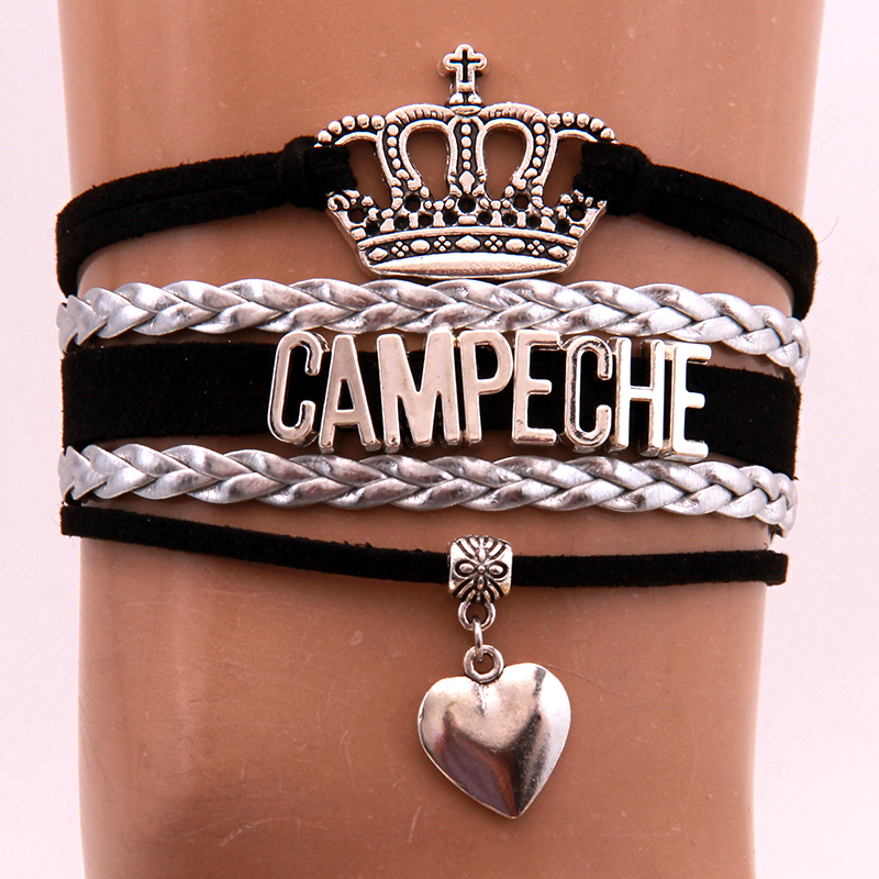 Infinity Love Campeche Bracelets Bangles Heart Charm Handmade Pu Leather Bracelet Jewelry For Male Female Drop Shipping
Infinity Love Campeche Bracelets Bangles Heart Charm Handmade Pu Leather Bracelet Jewelry For Male Female Drop Shipping