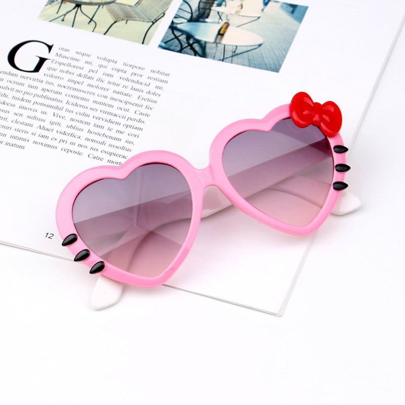 2020 New Kids Children Peach Heart Eyewear Summer Fashion Korean Toddler Baby Boys Girls Student Sunglasses H260130