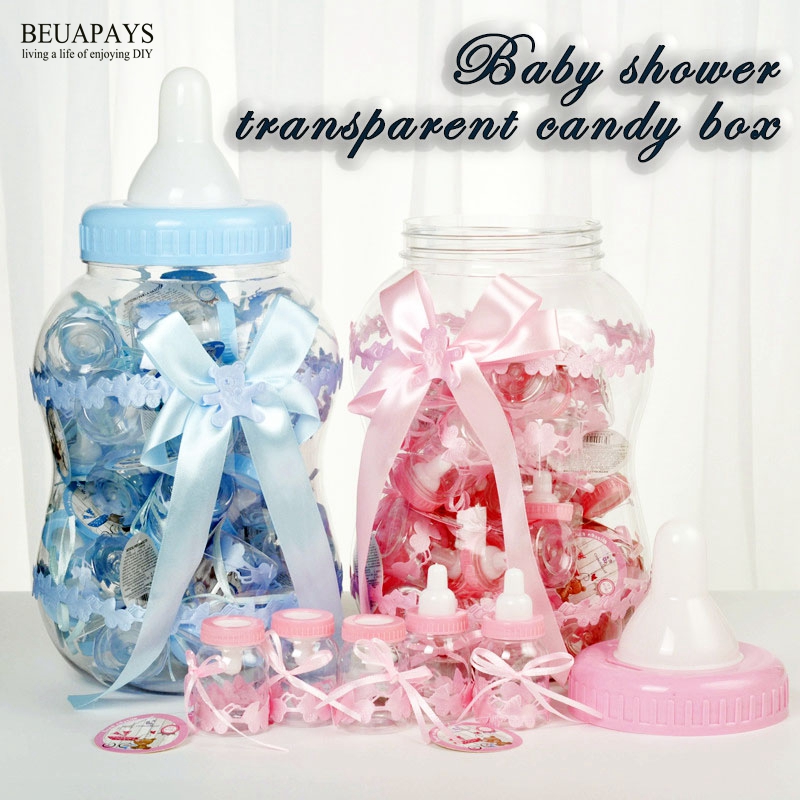 1pcs Baby shower transparent candy box Feeding bottle Nipple DIY birthday decoration it's a girl it's a boy festival accessories
1pcs Baby shower transparent candy box Feeding bottle Nipple DIY birthday decoration it's a girl it's a boy festival accessories