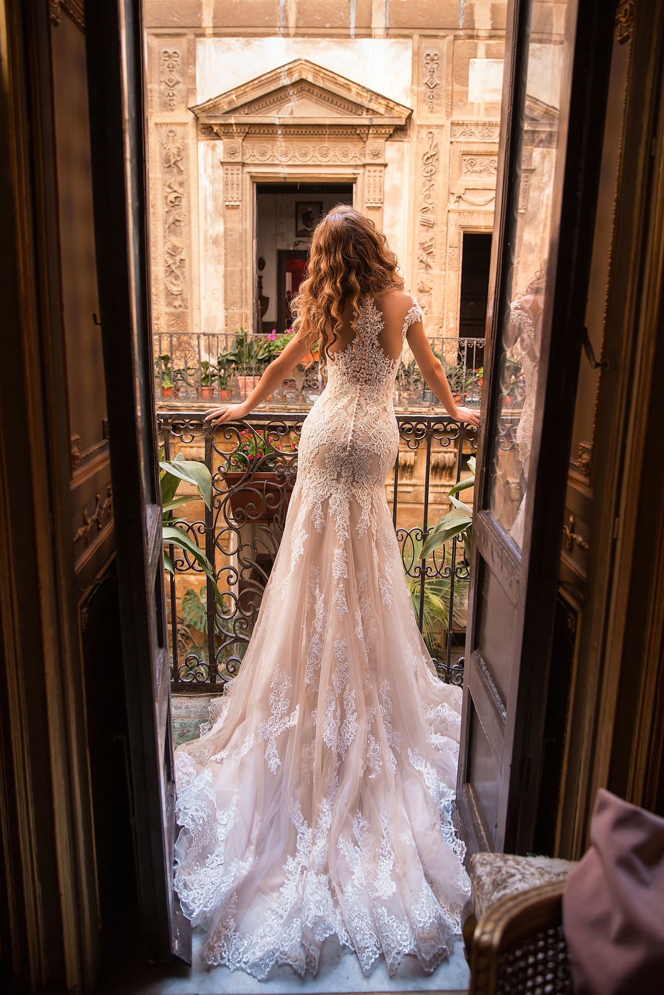 lussanobridal champagne wedding dresses v neck illusion bridal gown covered button back plus size boho mermaid wedding dress custom