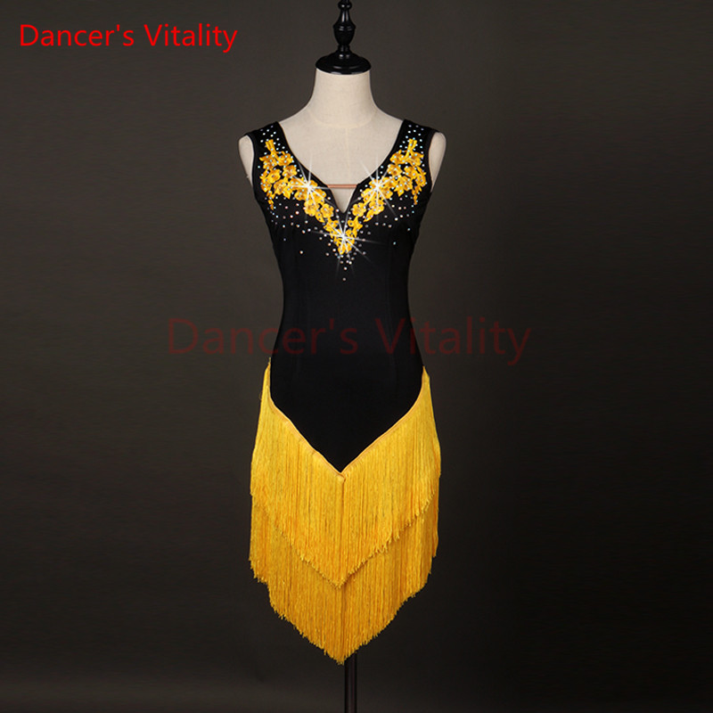 New Latin Dance Skirt Women High Quality Custom Made Size Classic Stage Tassel Latin Dancing Costume Adult Dresses, The other colors
New Latin Dance Skirt Women High Quality Custom Made Size Classic Stage Tassel Latin Dancing Costume Adult Dresses, The other colors